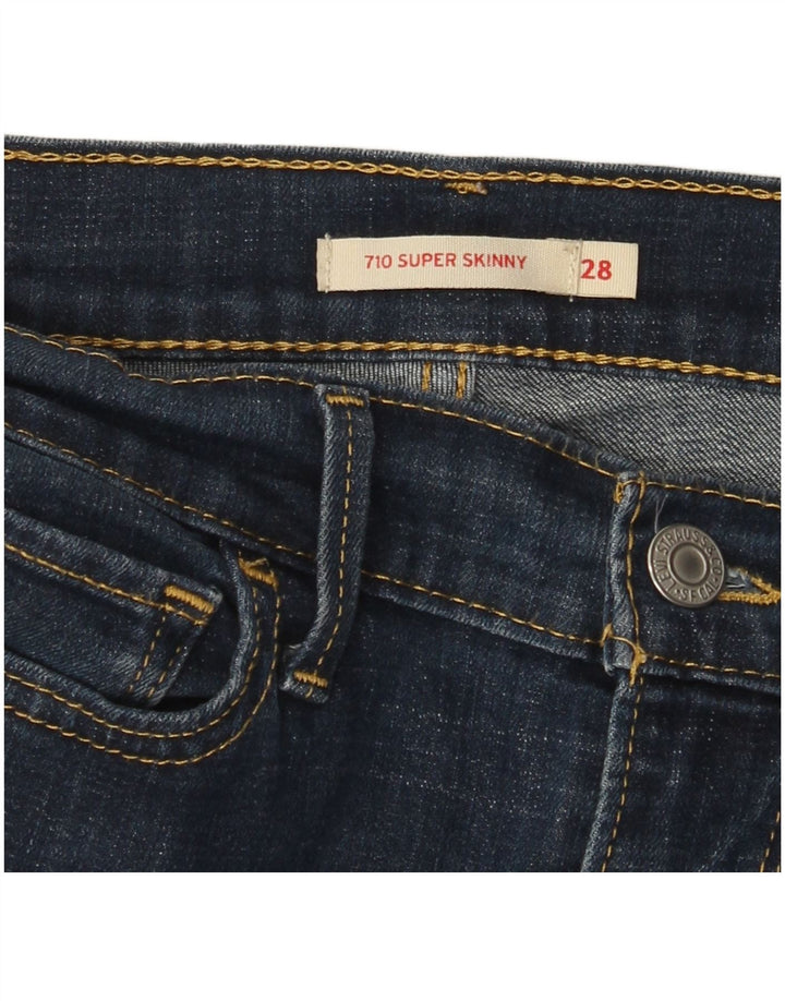 Levi's Womens 710 Super Skinny Jeans  W28 L26 Navy Blue