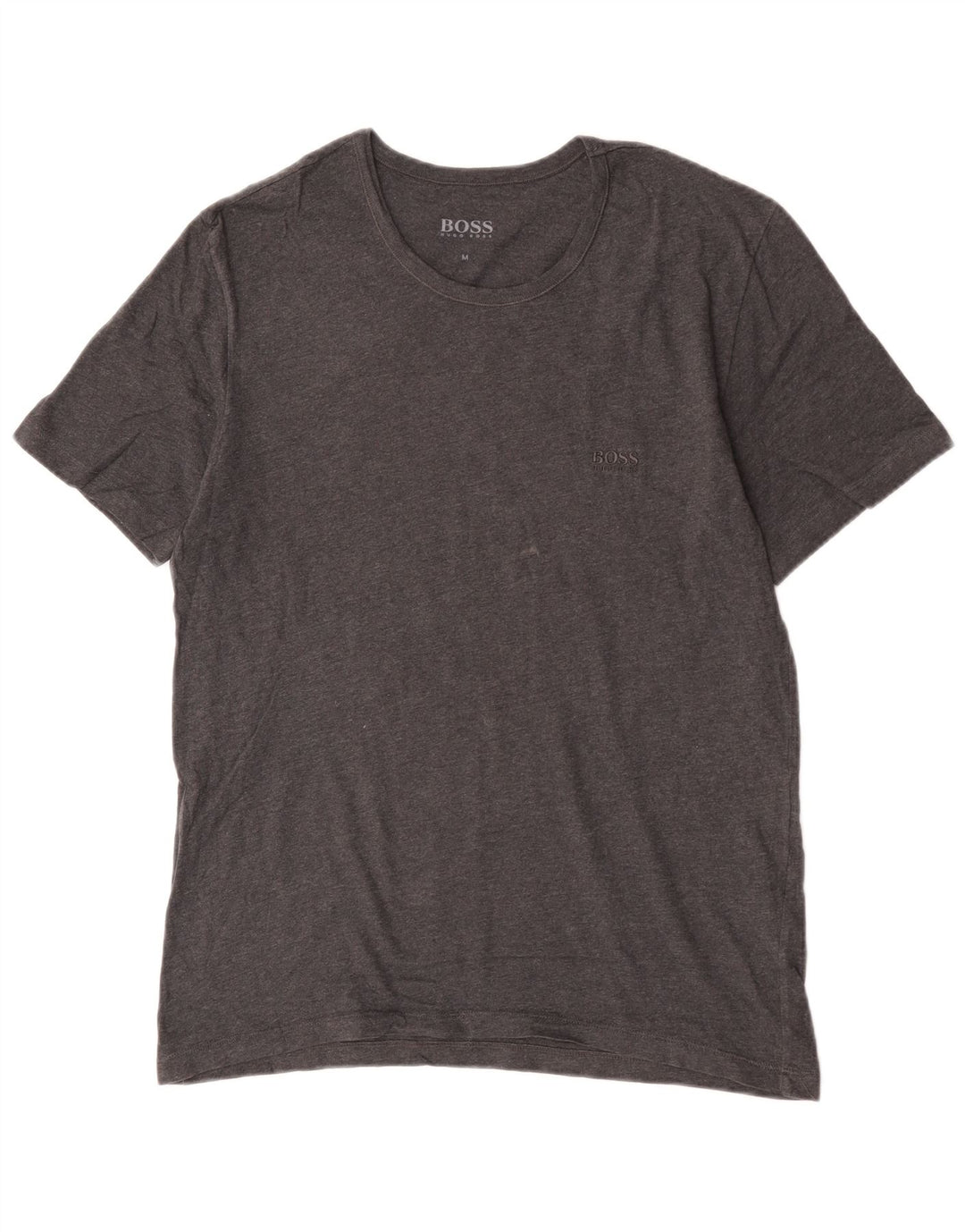 Hugo Boss Mens T-Shirt Top Medium Grey Cotton