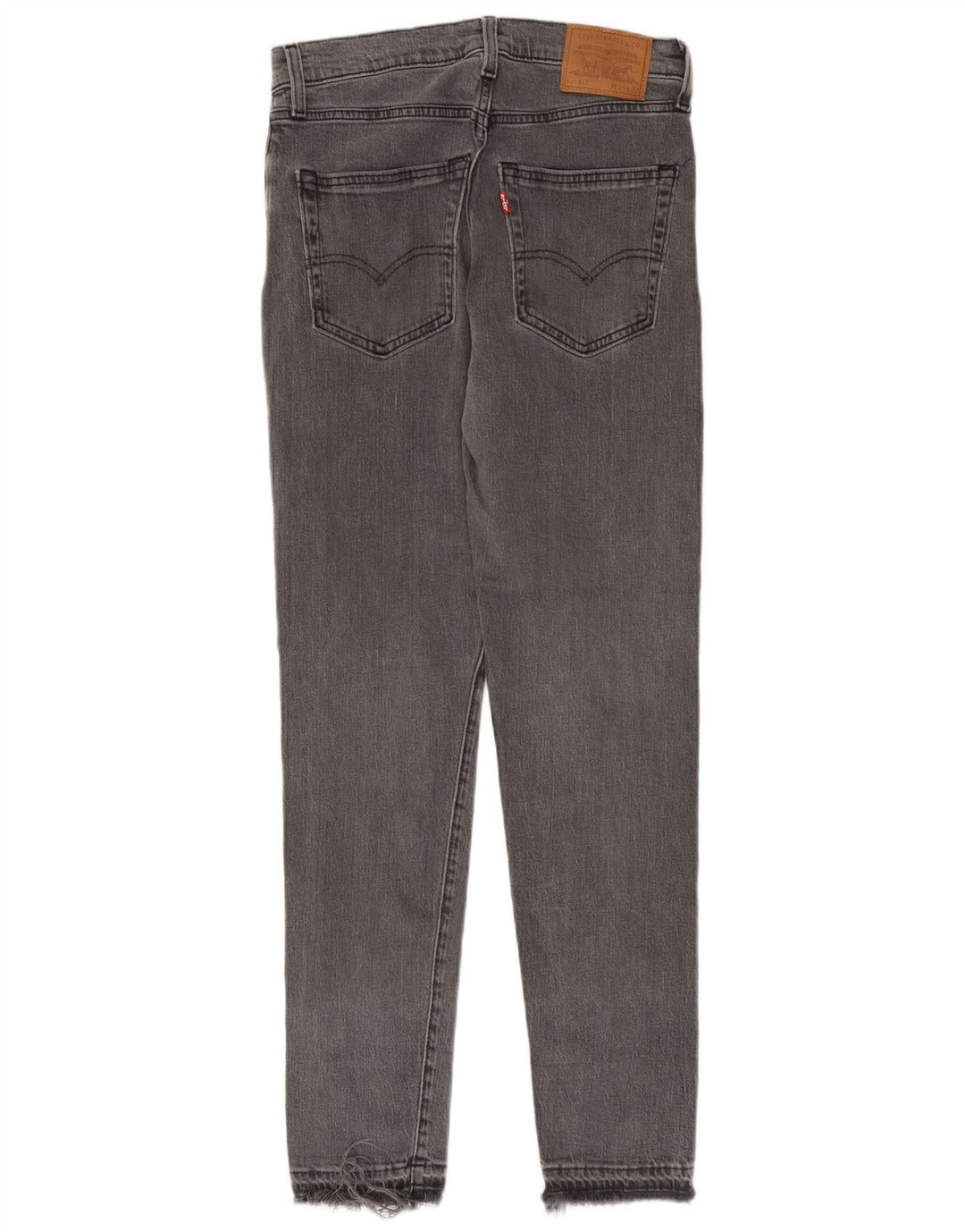 Levi's Womens 512 Slim Tapered Jeans W30 L32 Grey Cotton
