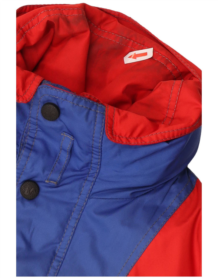 Bailo Mens Hooded Loose Fit Ski Jacket IT 50 Medium Blue Colourblock