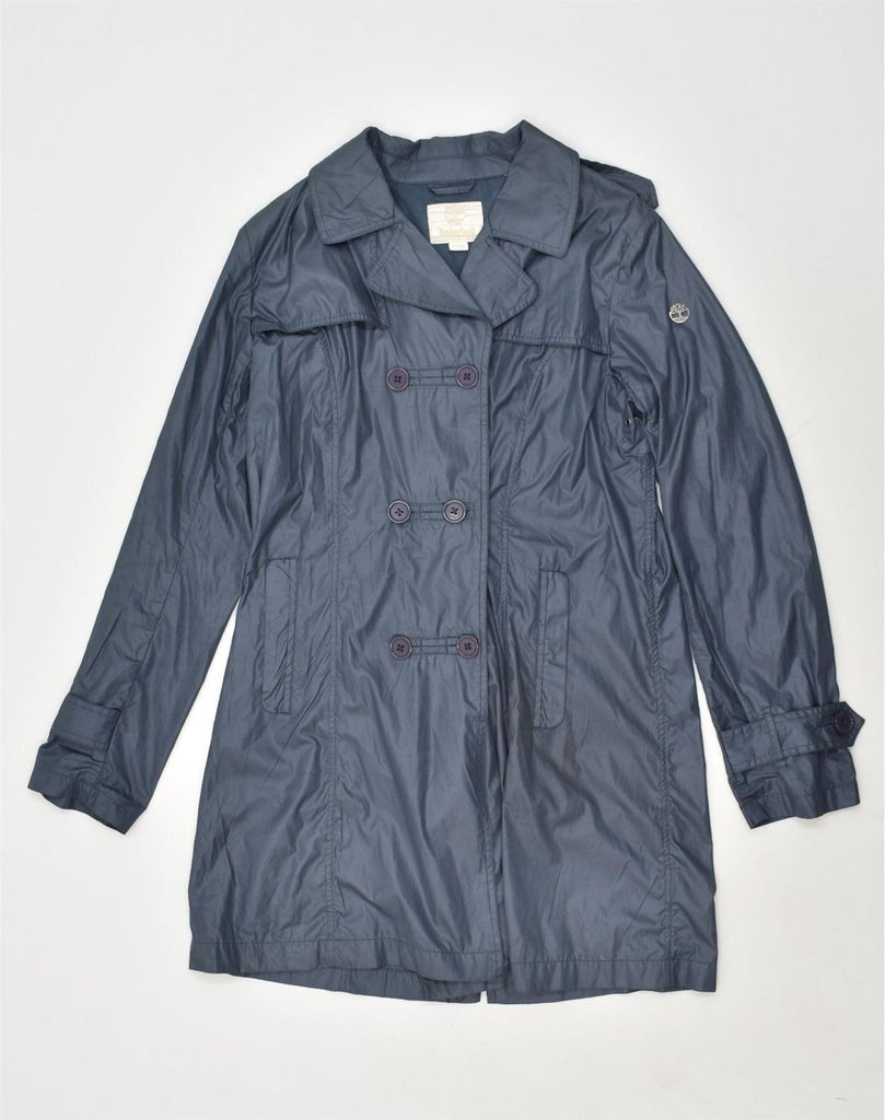 TIMBERLAND Womens Double Breasted Coat UK 18 XL Navy Blue | Vintage Timberland | Thrift | Second-Hand Timberland | Used Clothing | Messina Hembry 