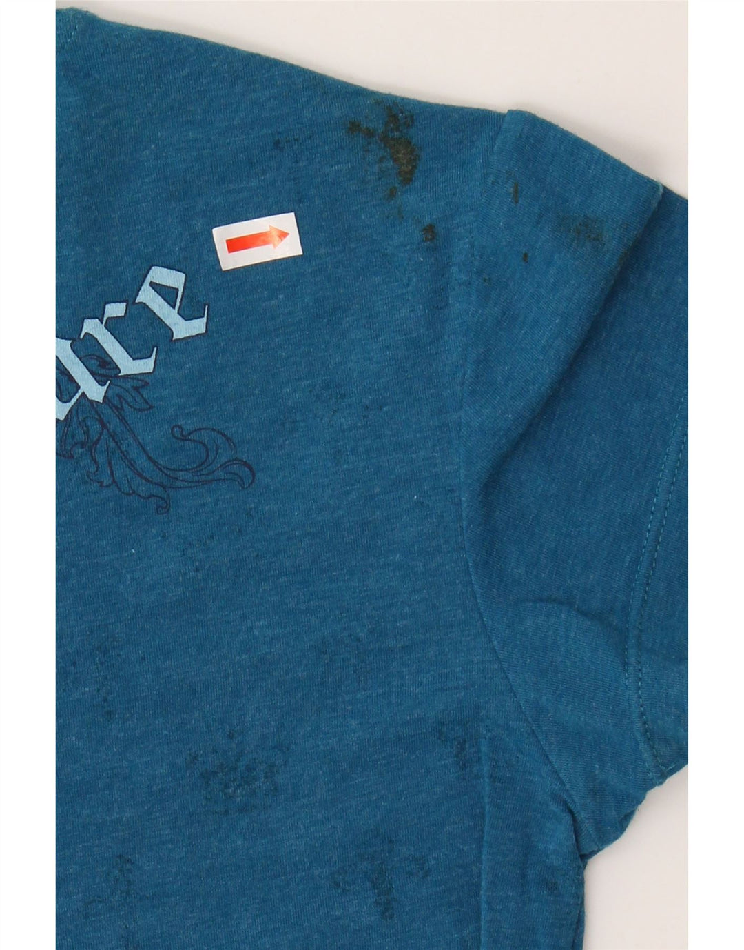 HARD ROCK CAFE Womens San Diego Graphic T-Shirt Top UK 8 Small Blue Cotton