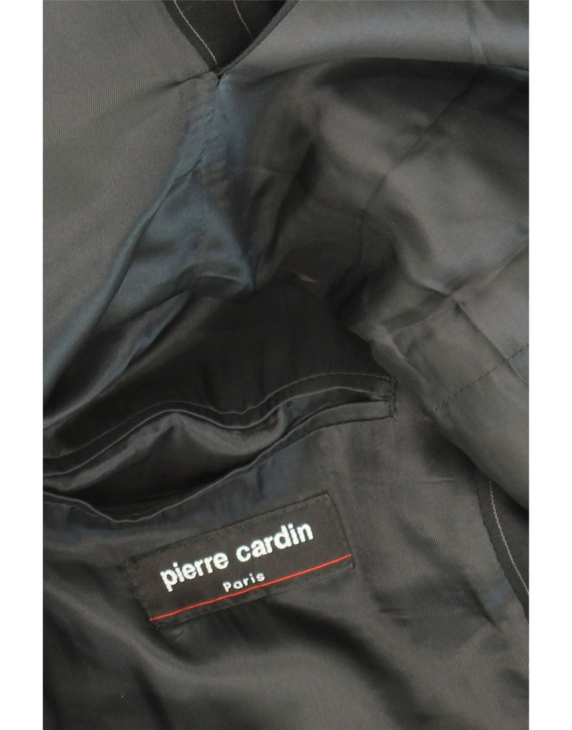 PIERRE CARDIN Mens 2 Button Blazer Jacket UK 40 Large Black Pinstripe Vintage Pierre Cardin and Second-Hand Pierre Cardin from Messina Hembry 