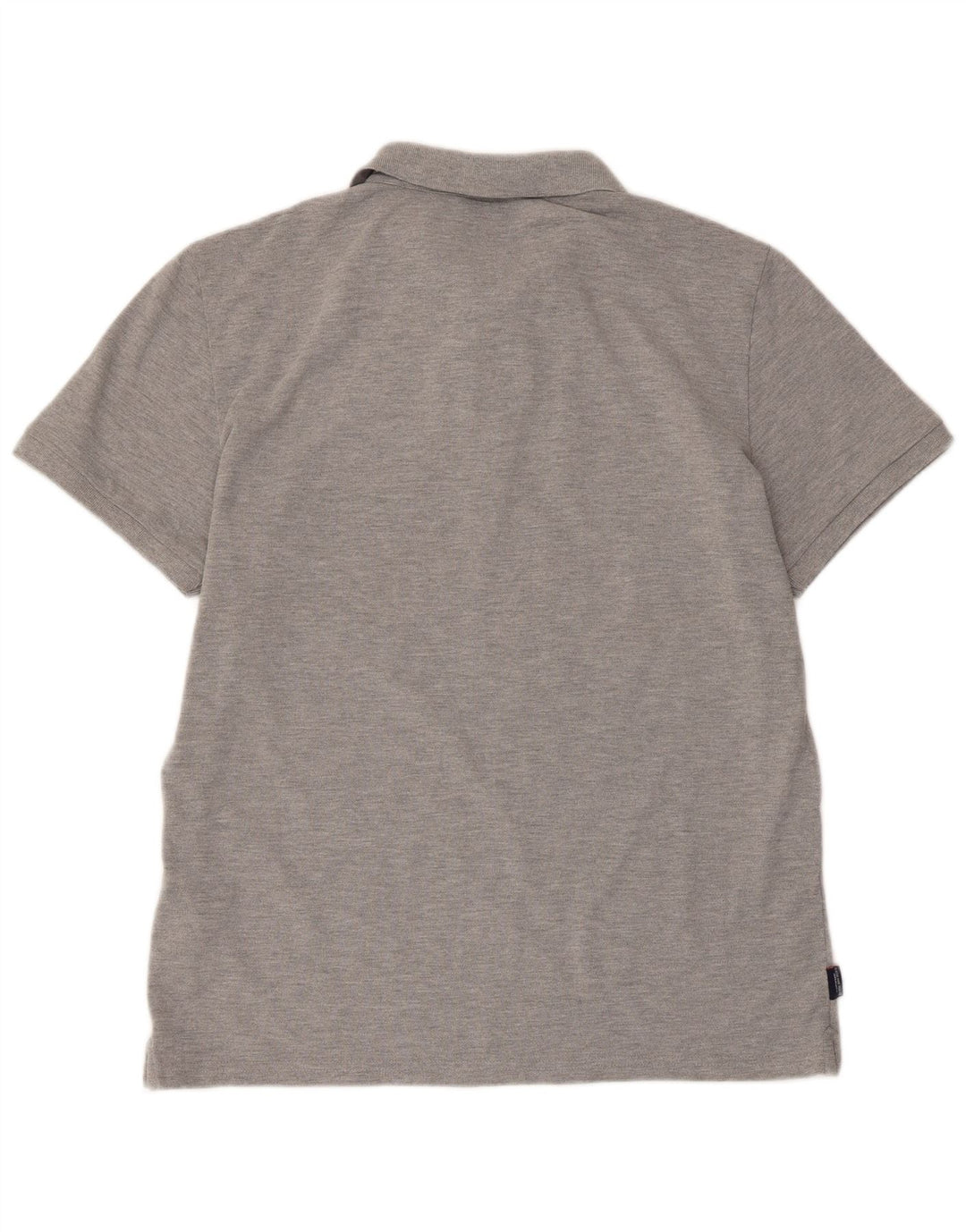 SUPERDRY Mens Polo Shirt XL Grey Flecked Cotton