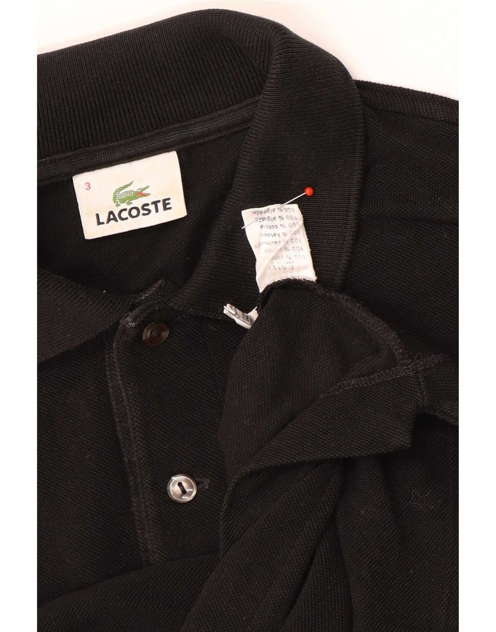 Lacoste Mens Polo Shirt Size 3 Small Black Cotton