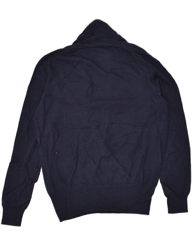 BODEN Womens V-Neck Jumper Sweater UK 12 Medium  Navy Blue Cotton | Vintage Boden | Thrift | Second-Hand Boden | Used Clothing | Messina Hembry 