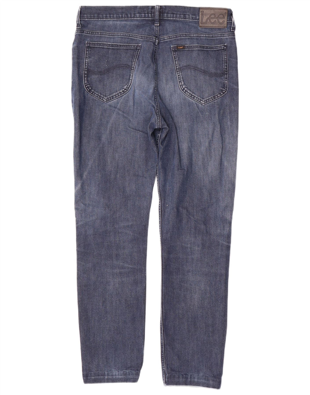 Lee Mens Rider Straight Jeans W34 L30 Blue Cotton