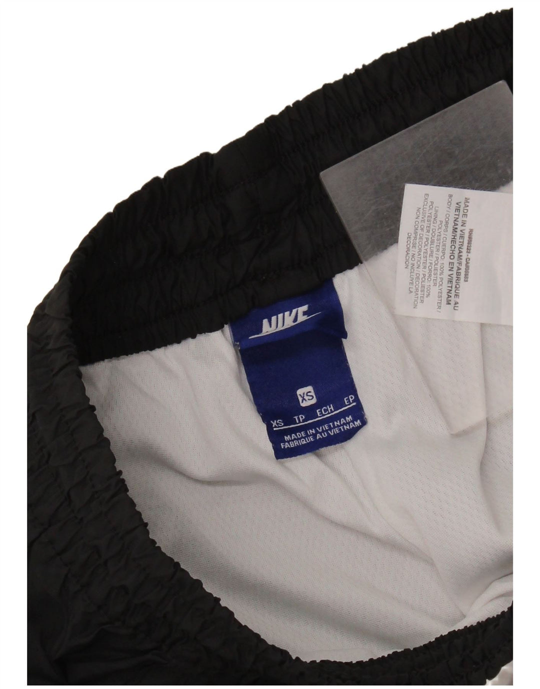 NIKE Womens Sport Shorts UK 6 XS  Black Colourblock Polyester