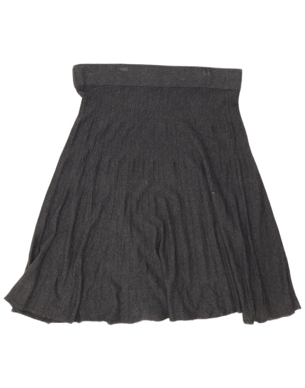 Marks & Spencer Womens High Waist A-Line Skirt UK 16 Large W38 Grey