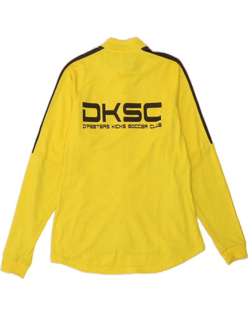 NIKE Womens Dri Fit Tracksuit Top Jacket UK 14 Medium Yellow Colourblock Vintage Nike and Second-Hand Nike from Messina Hembry 