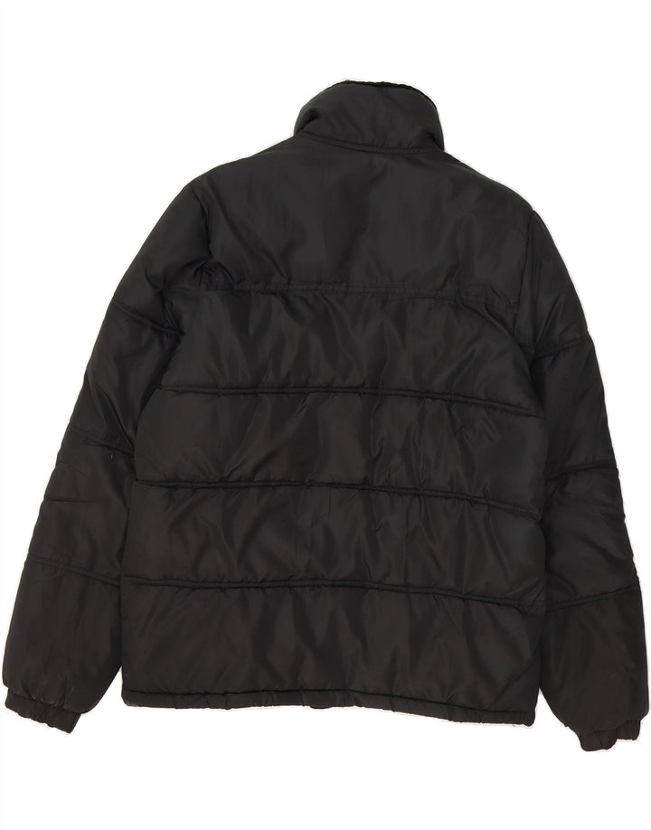 KAPPA Mens Padded Jacket UK 38 Medium Black Polyester Vintage Kappa and Second-Hand Kappa from Messina Hembry 