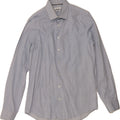 CALVIN KLEIN Mens Slim Fit Shirt Size 41 16 Large Blue Argyle/Diamond Vintage Calvin Klein and Second-Hand Calvin Klein from Messina Hembry 