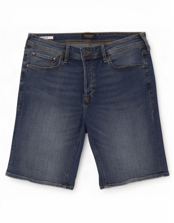 Jack & Jones Mens Regular Denim Shorts Medium W30 Blue Cotton