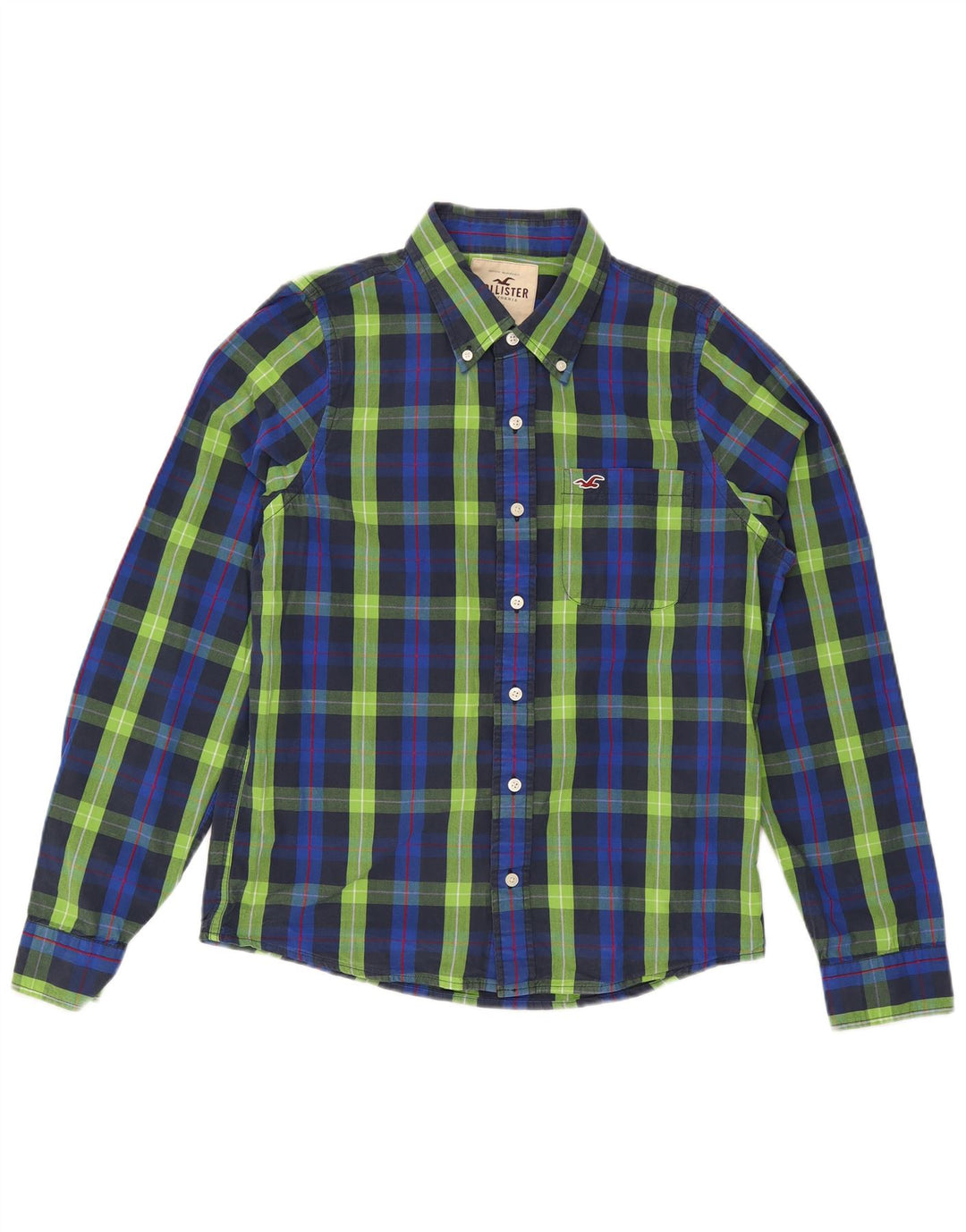 Hollister Mens Shirt XL Blue Check