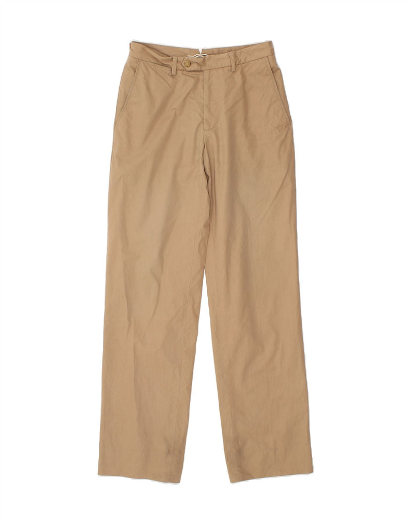 MASSIMO DUTTI Mens Straight Chino Trousers W30 L33 Brown Cotton Vintage Massimo Dutti and Second-Hand Massimo Dutti from Messina Hembry 