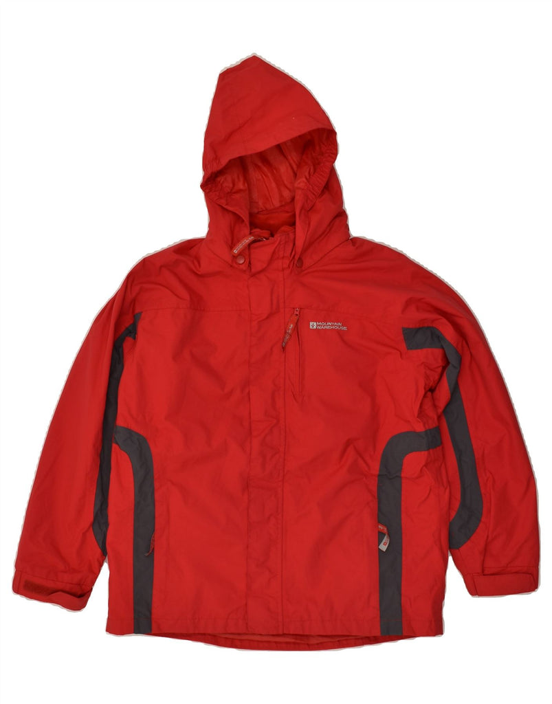 MOUNTAIN WAREHOUSE Boys Hooded Windbreaker Jacket 11-12 Years Red | Vintage Mountain Warehouse | Thrift | Second-Hand Mountain Warehouse | Used Clothing | Messina Hembry 