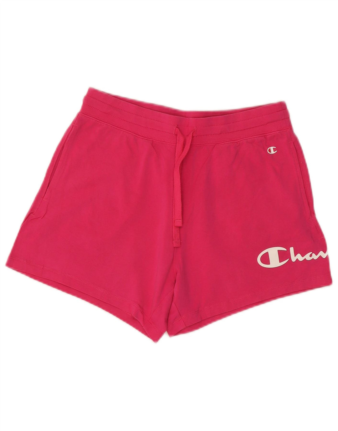 Champion Womens Graphic Sport Shorts UK 12 Medium Pink