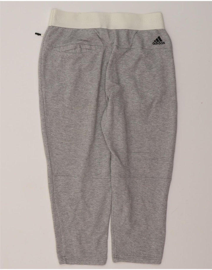 ADIDAS Womens Graphic Tracksuit Trousers Joggers UK 8/10 Small Grey