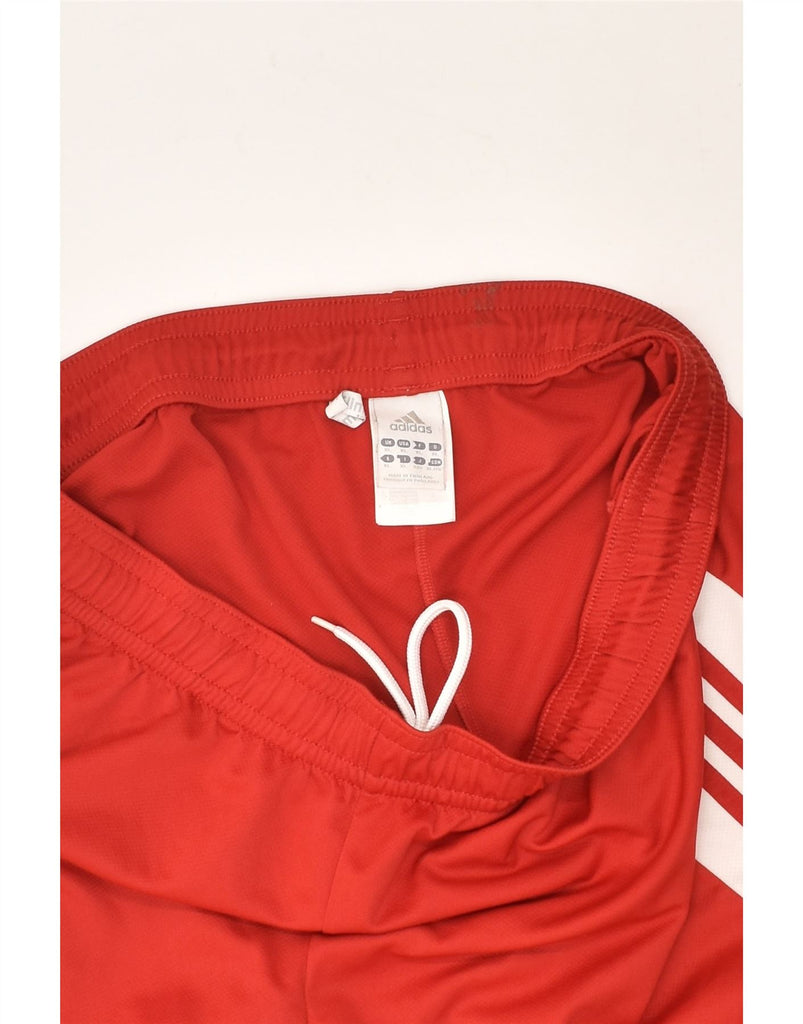 ADIDAS Mens Climalite Sport Shorts XL Red Colourblock Polyester | Vintage Adidas | Thrift | Second-Hand Adidas | Used Clothing | Messina Hembry 