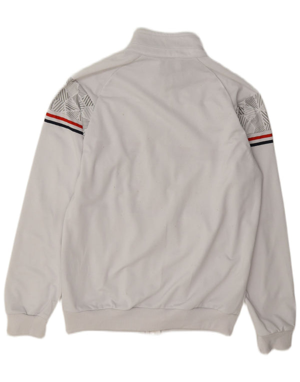 Errea Mens Tracksuit Top Jacket Large White Polyester