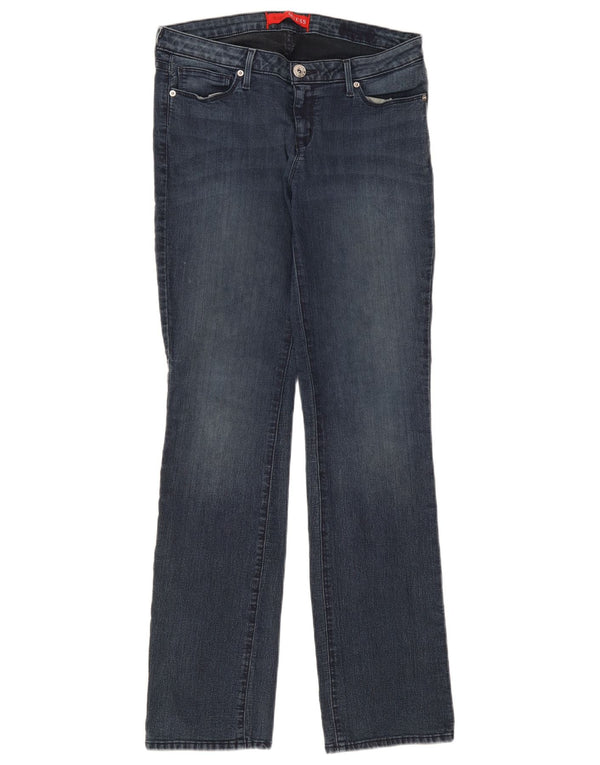 Guess Womens Straight Jeans W32 L32 Blue