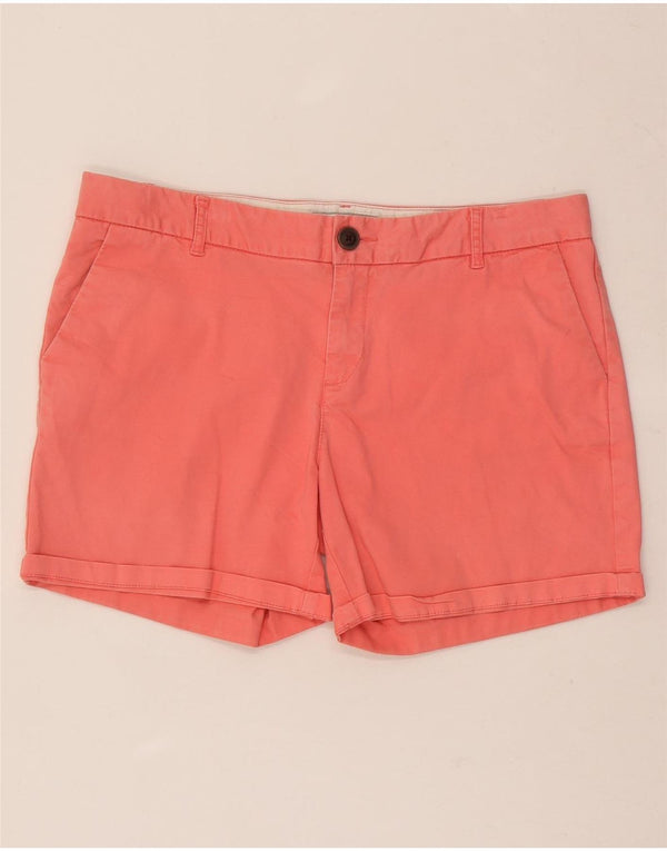 Fat Face Womens Chino Shorts UK 14 Large W32 Pink Cotton