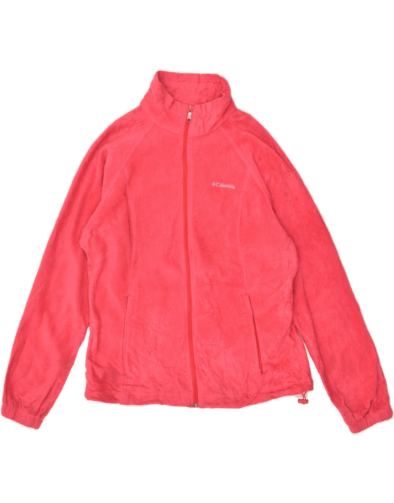 COLUMBIA Womens Fleece Jacket UK 16 Large Pink Polyester | Vintage Columbia | Thrift | Second-Hand Columbia | Used Clothing | Messina Hembry 