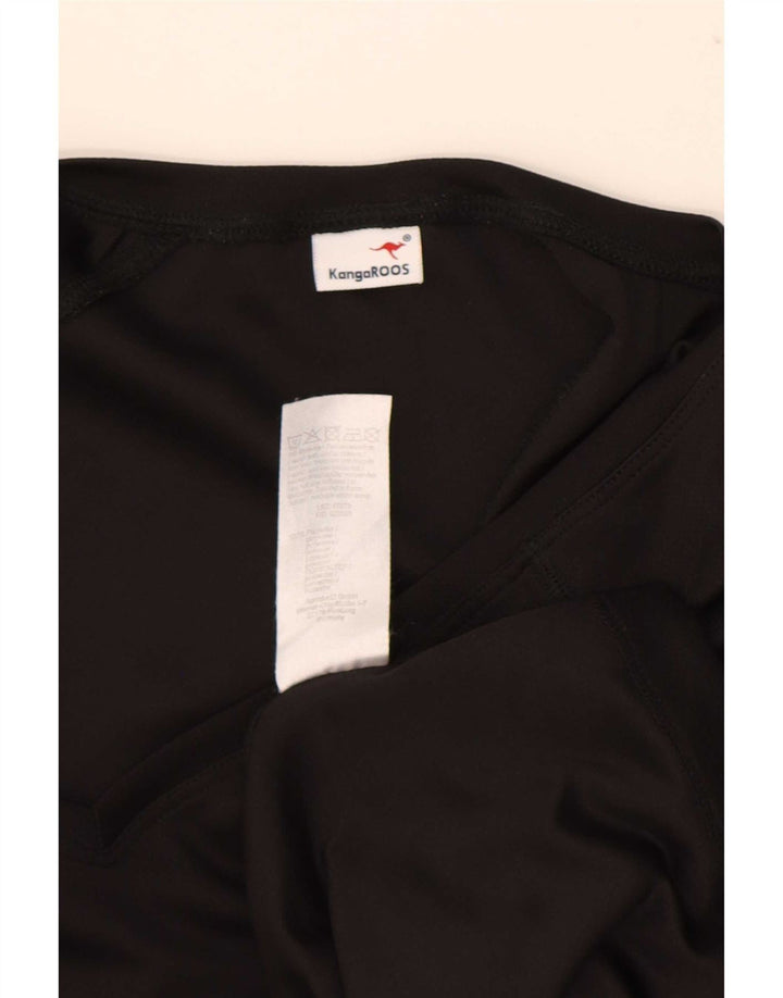 Kangaroos Womens T-Shirt Top UK 22/24 2XL Black Polyester