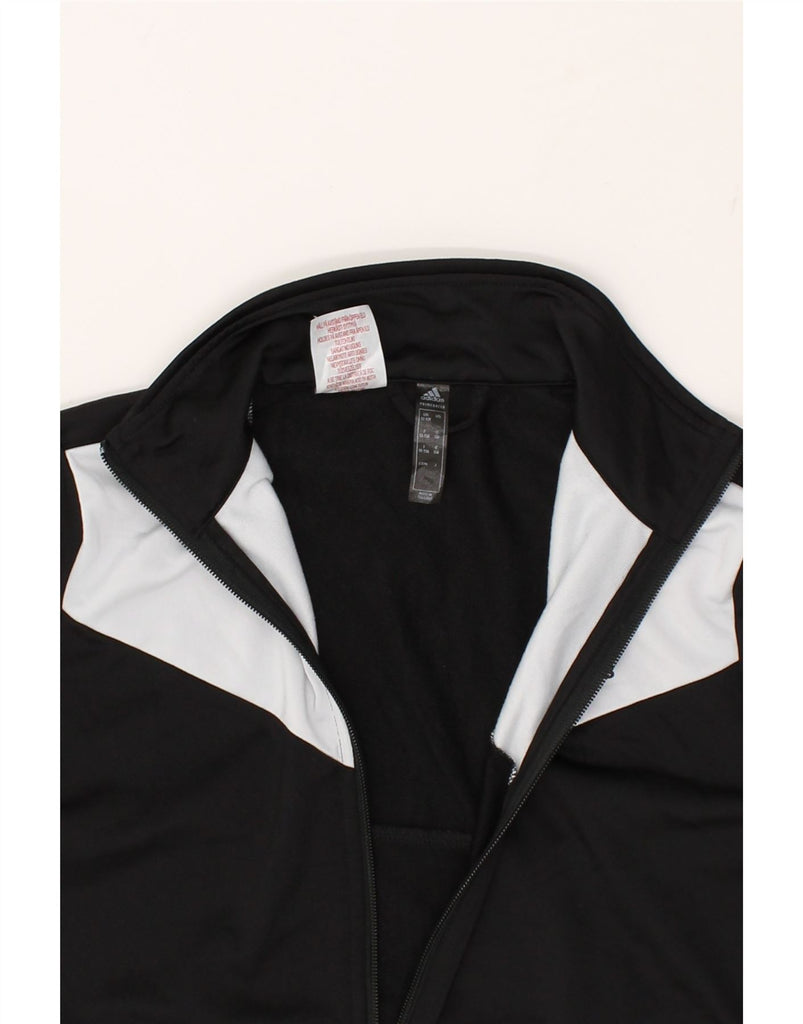ADIDAS Boys Tracksuit Top Jacket 12-13 Years Black Colourblock Polyester | Vintage Adidas | Thrift | Second-Hand Adidas | Used Clothing | Messina Hembry 