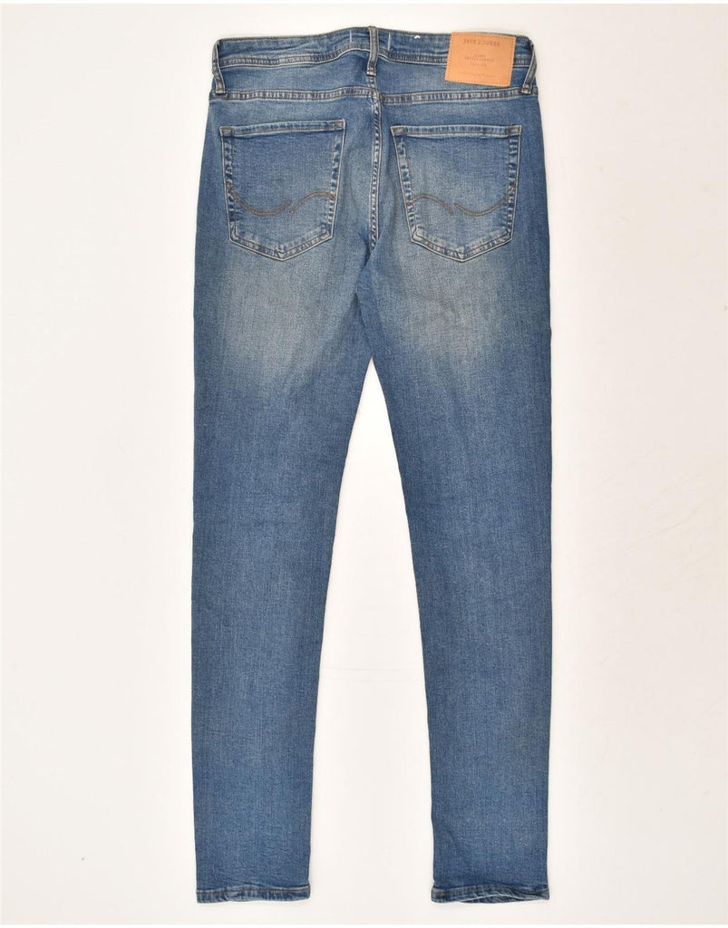 JACK & JONES Mens Liam Skinny Jeans W32 L31 Blue Cotton | Vintage Jack & Jones | Thrift | Second-Hand Jack & Jones | Used Clothing | Messina Hembry 