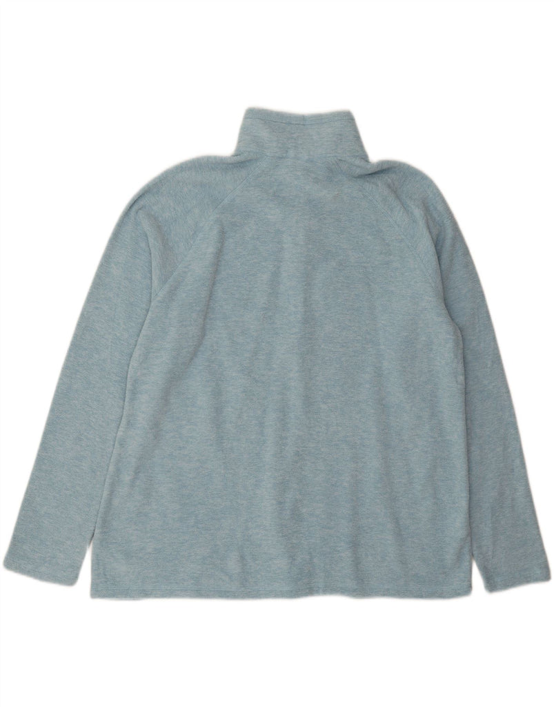 EDDIE BAUER Womens Zip Neck Fleece Jumper UK 18 XL Blue Polyester Vintage Eddie Bauer and Second-Hand Eddie Bauer from Messina Hembry 