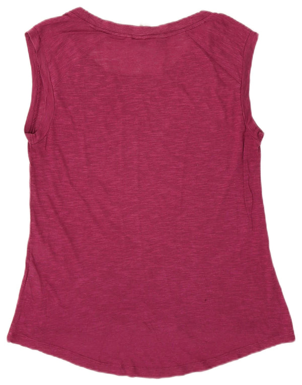 Mountain Warehouse Womens T-Shirt Top UK 10 Small Purple Flecked Cotton