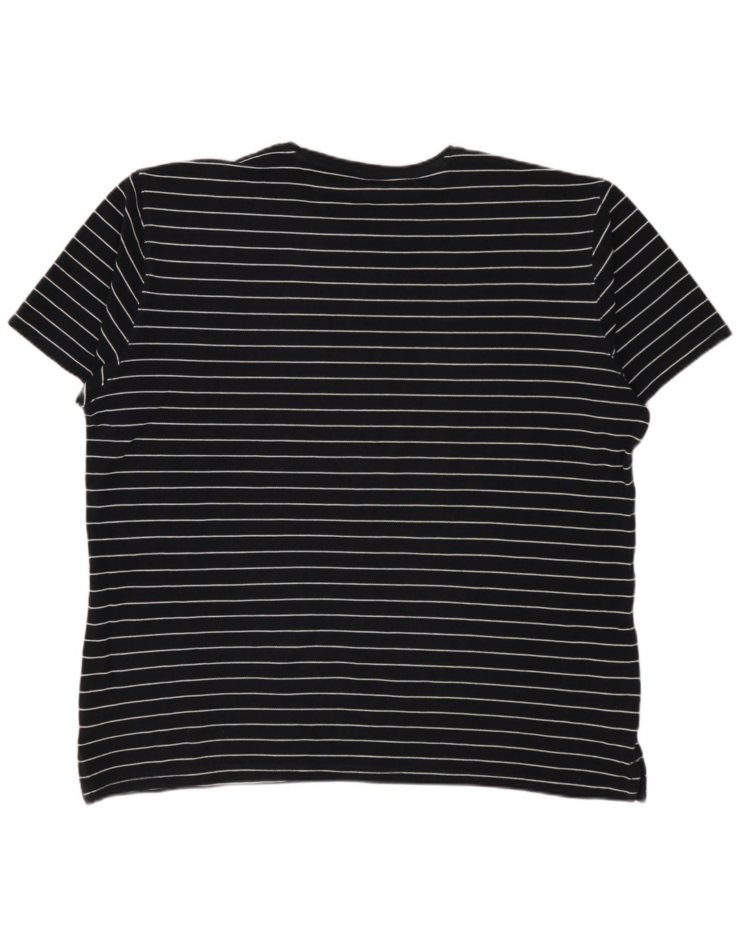MASSIMO DUTTI Mens T-Shirt Top XL Black Striped