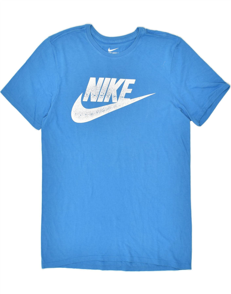 NIKE Mens Athletic Cut Graphic T-Shirt Top Medium Blue | Vintage Nike | Thrift | Second-Hand Nike | Used Clothing | Messina Hembry 