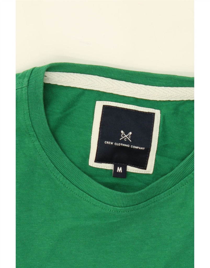 CREW CLOTHING Mens T-Shirt Top Medium Green Cotton Vintage Crew Clothing and Second-Hand Crew Clothing from Messina Hembry 