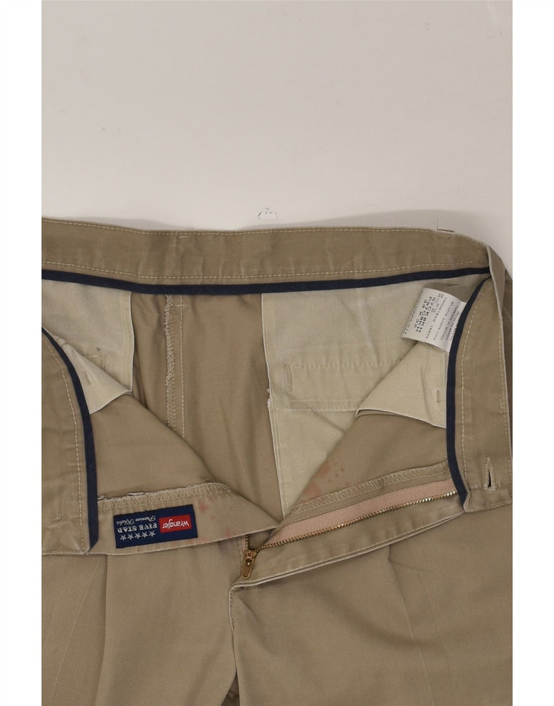 WRANGLER Mens Pegged Casual Trousers W33 L32 Beige Cotton | Vintage Wrangler | Thrift | Second-Hand Wrangler | Used Clothing | Messina Hembry 