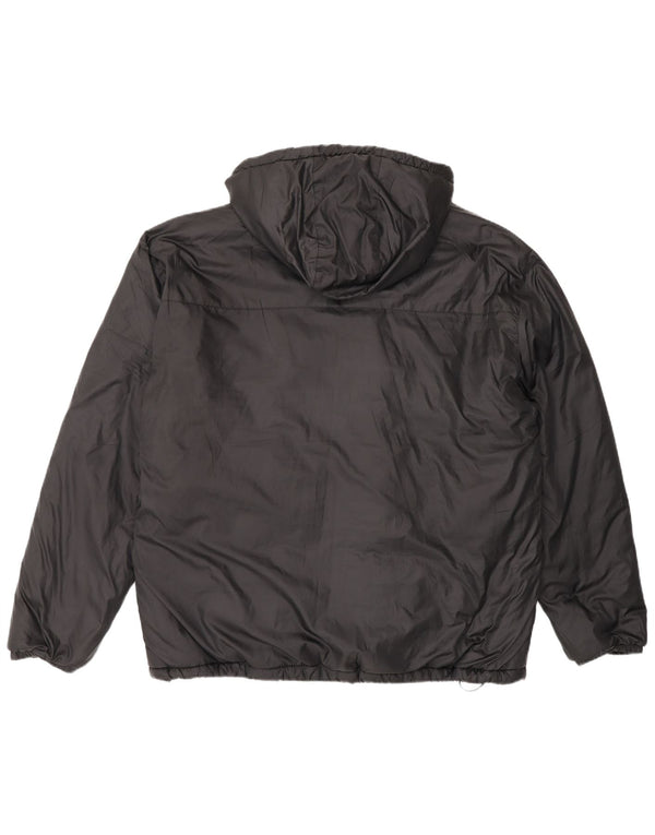 New Balance Mens Graphic Hooded Windbreaker Jacket UK 40 Large Black