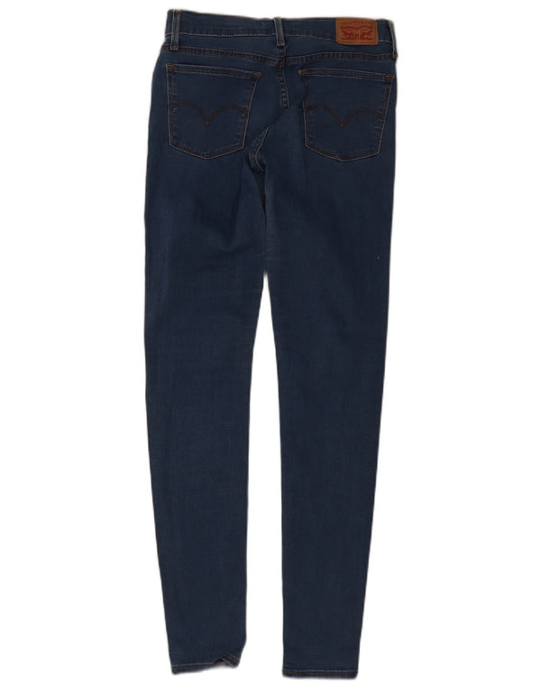 Levi's Womens 710 Super Skinny Jeans W27 L32 Blue Cotton