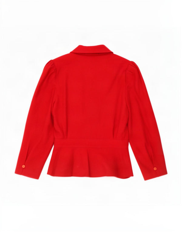 Class Womens Double Breasted Blazer Jacket IT 44 Medium Red