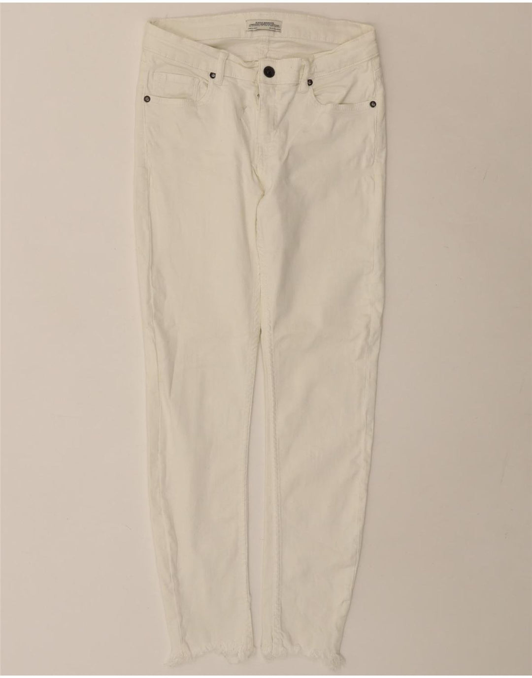 ZARA Womens Slim Jeans EU 38 Small W28 L26 White