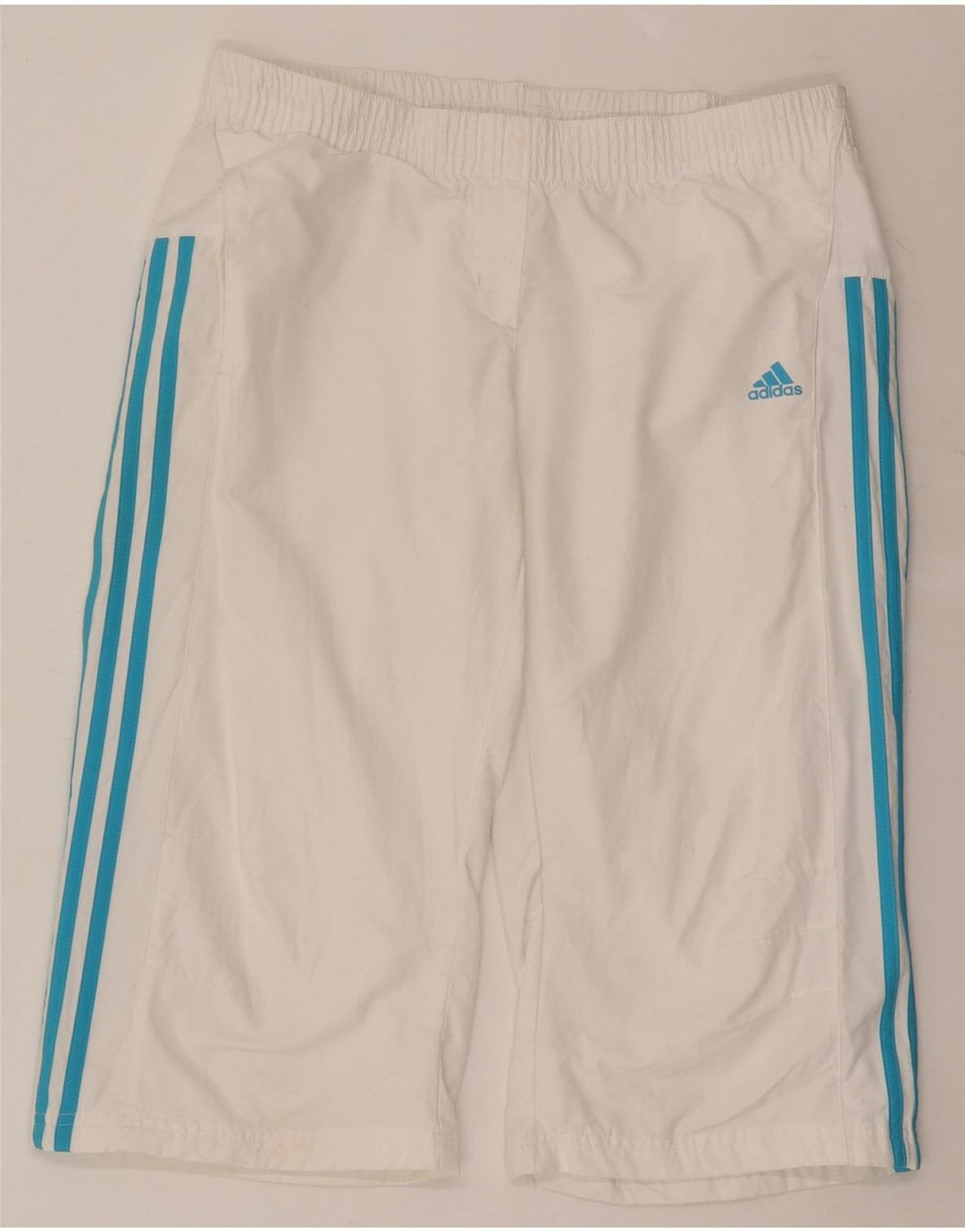 Adidas Womens Bermuda Sport Shorts UK 14 Medium White Polyester