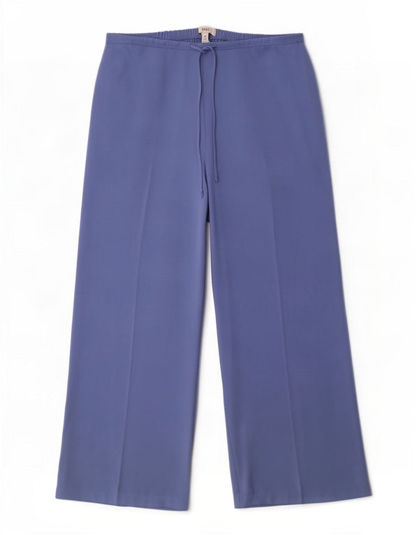 Marks & Spencer Womens High Waist Casual Trousers UK 20 2XL W40 L29 Blue