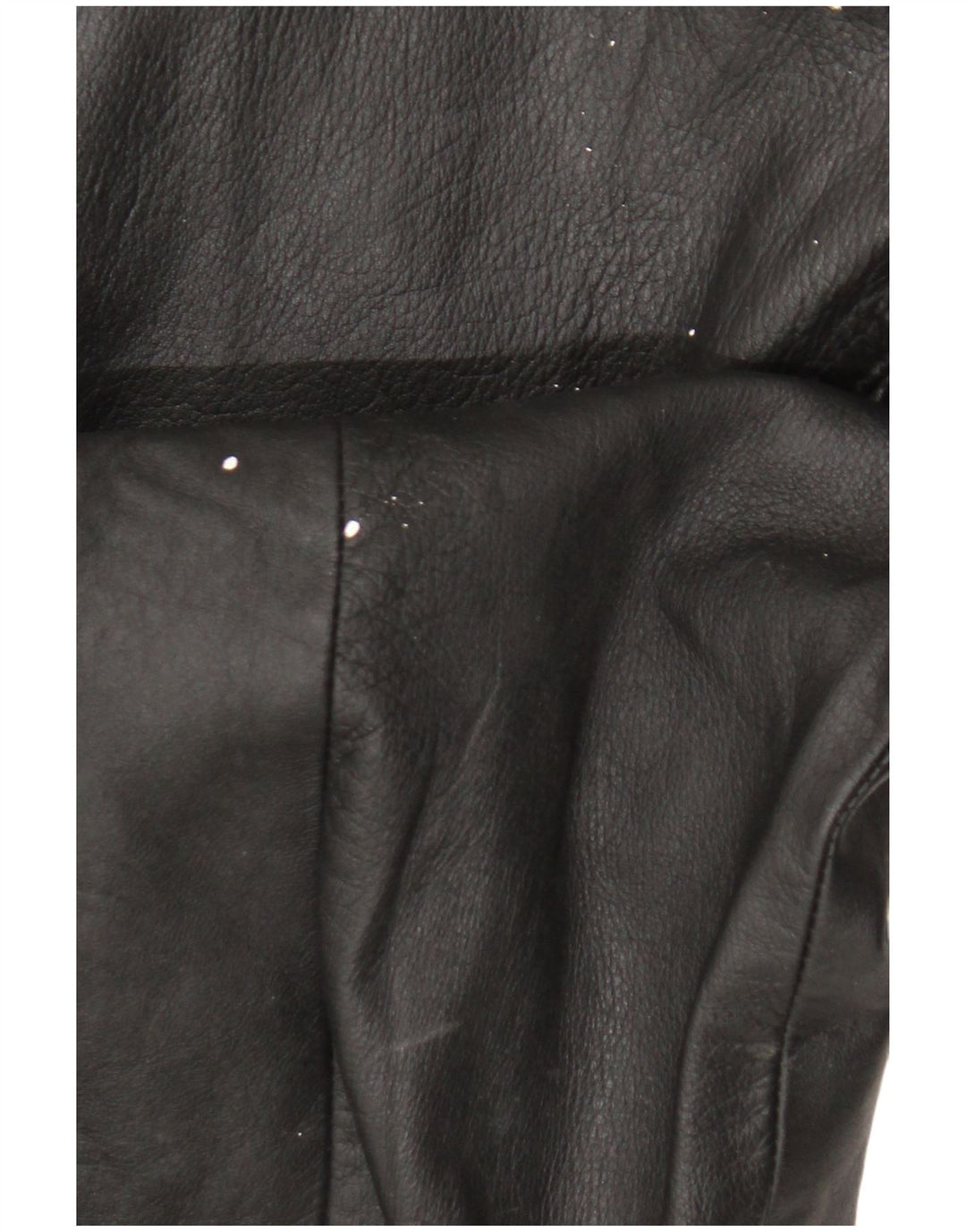 Vintage Womens Leather Coat UK 14 Large Black
