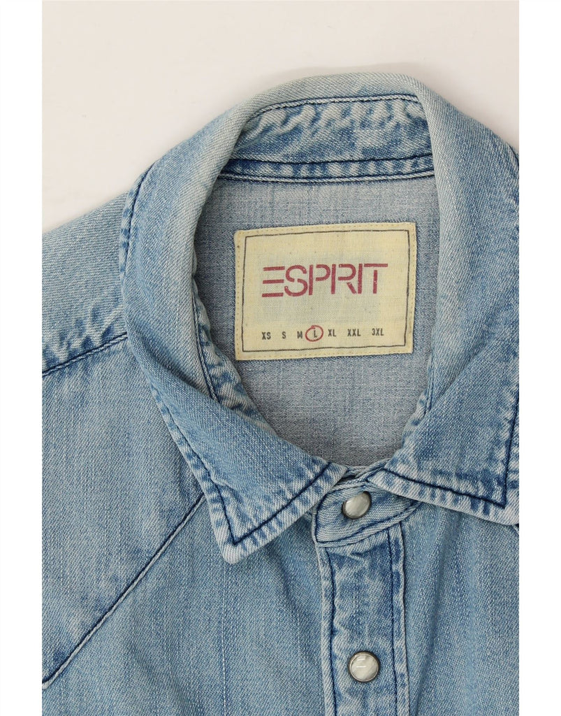 ESPRIT Mens Denim Shirt Large Blue Vintage Esprit and Second-Hand Esprit from Messina Hembry 
