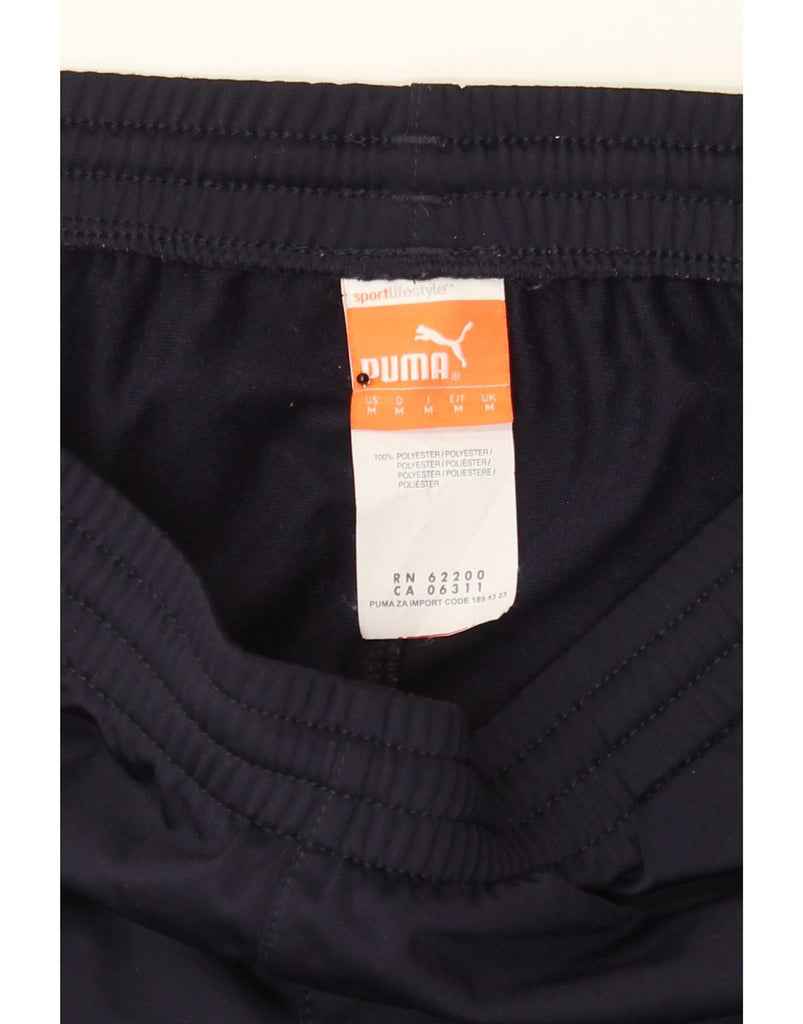 PUMA Mens Tracksuit Trousers Joggers Medium  Navy Blue Polyester Vintage Puma and Second-Hand Puma from Messina Hembry 