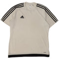 Adidas Mens Climalite T-Shirt Top Large White Colourblock Polyester