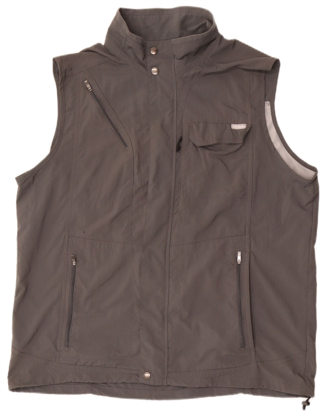 Columbia Mens Utility Gilet UK 42 XL Grey Nylon