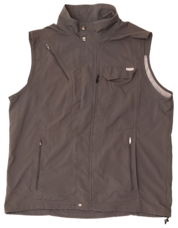 Columbia Mens Utility Gilet UK 42 XL Grey Nylon