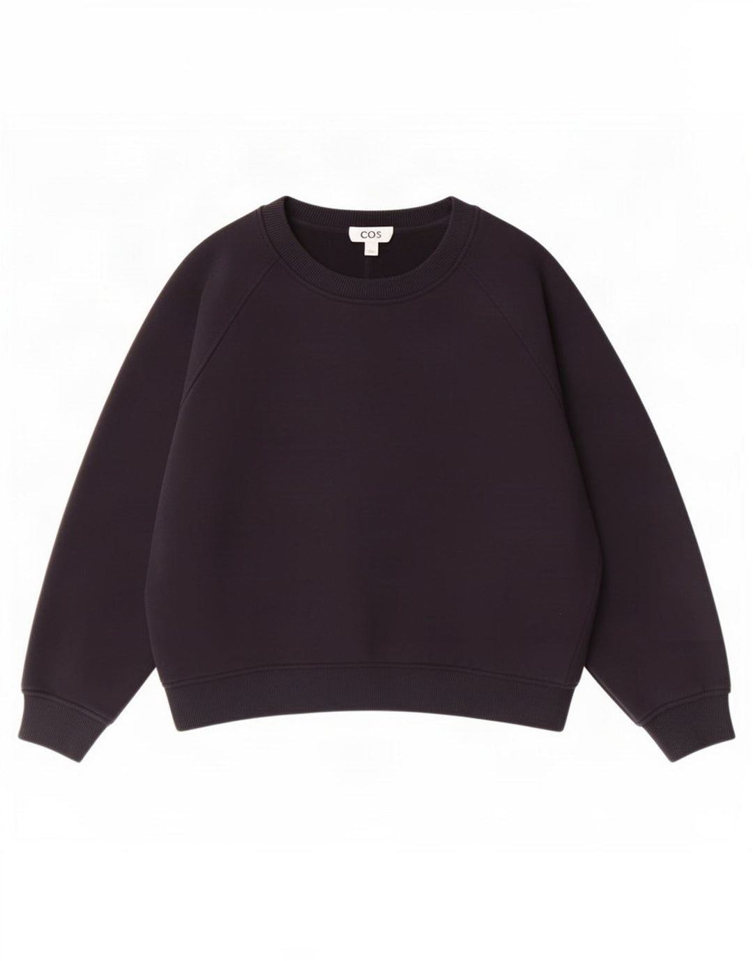 Cos Womens Oversized Sweatshirt Jumper UK 14 Medium Navy Blue Cotton