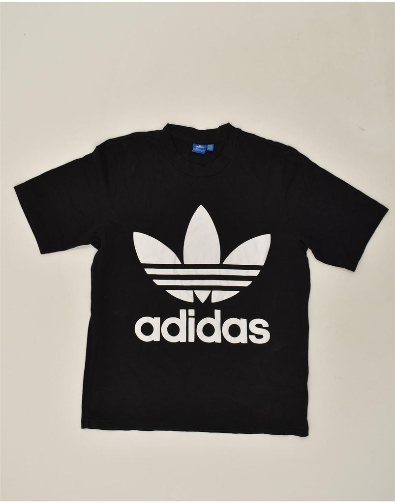 ADIDAS Mens Graphic T-Shirt Top Medium Black Cotton | Vintage Adidas | Thrift | Second-Hand Adidas | Used Clothing | Messina Hembry 